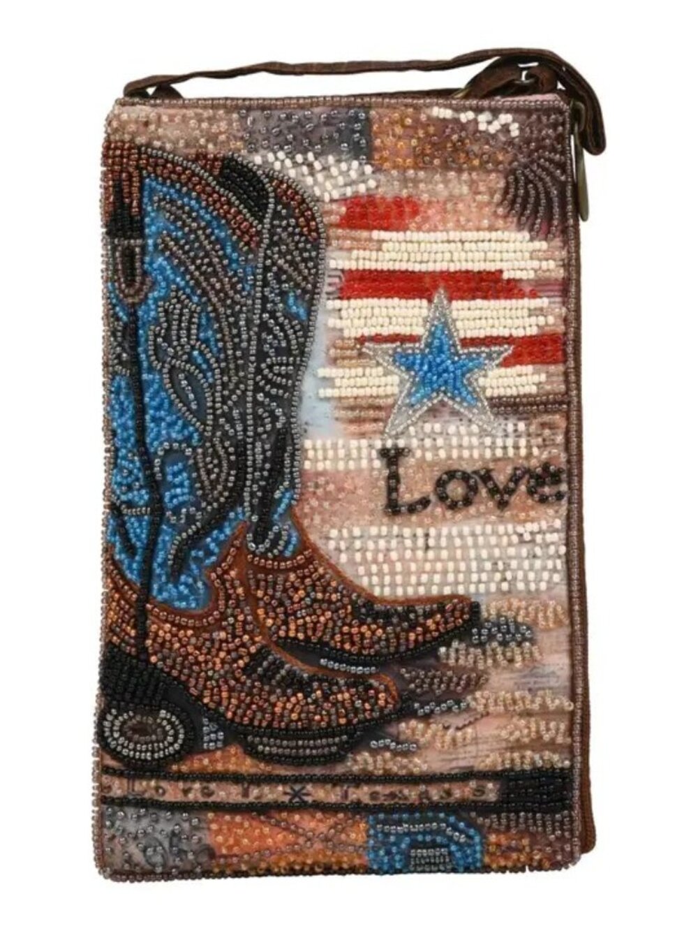 Beaded Phone Crossbody Bag.